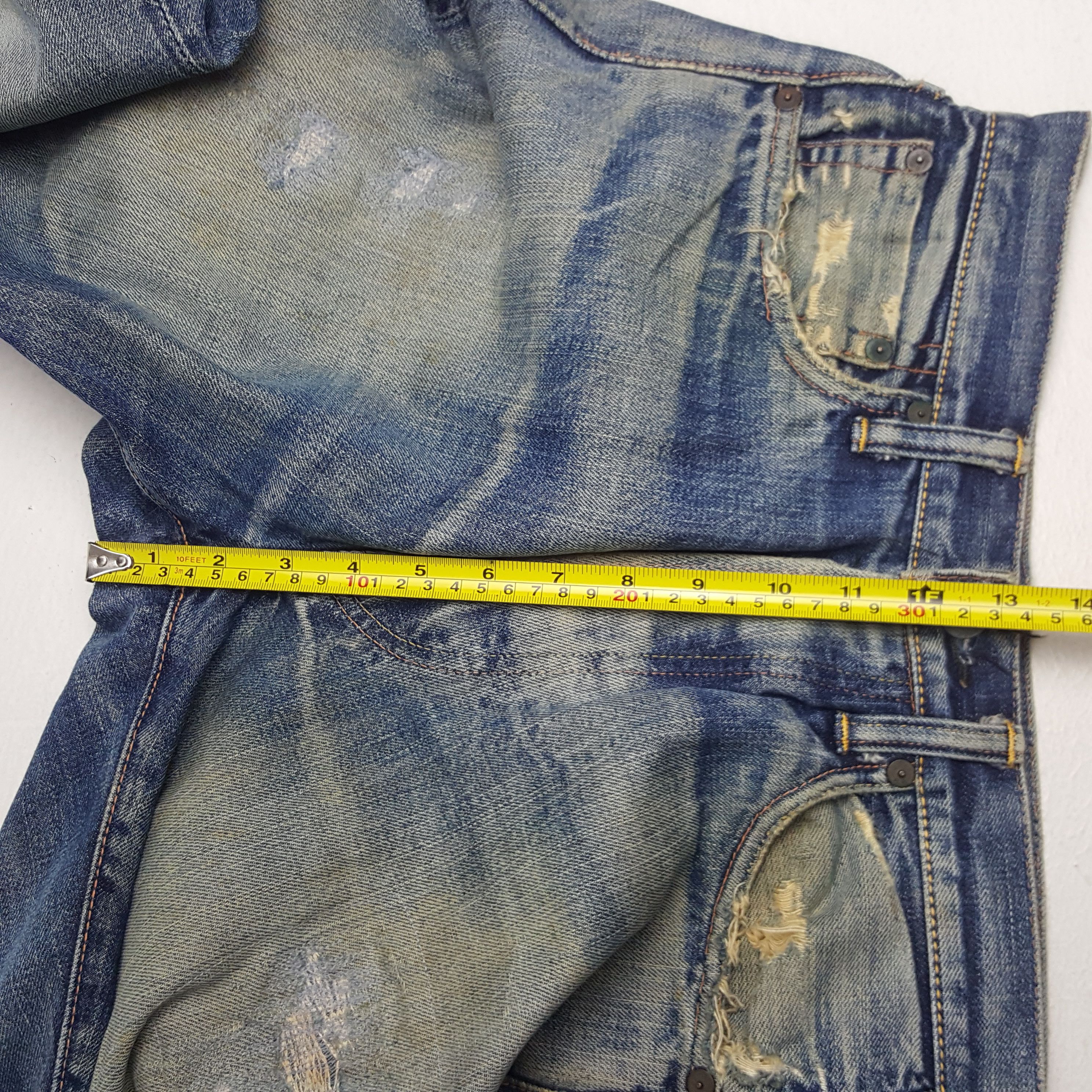 Evisu × Vintage Vintage Evisu Japan Selvedge Custom Art Daicock Denim Jeans Size US 27 - 8 Thumbnail