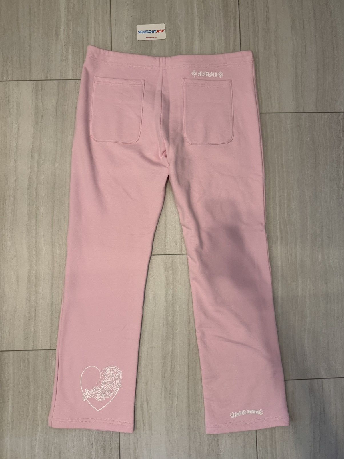 Chrome Hearts Chrome Hearts Pink Art Basel Miami Exclusive Sweat Pants Size US 38 / EU 54 - 2 Thumbnail