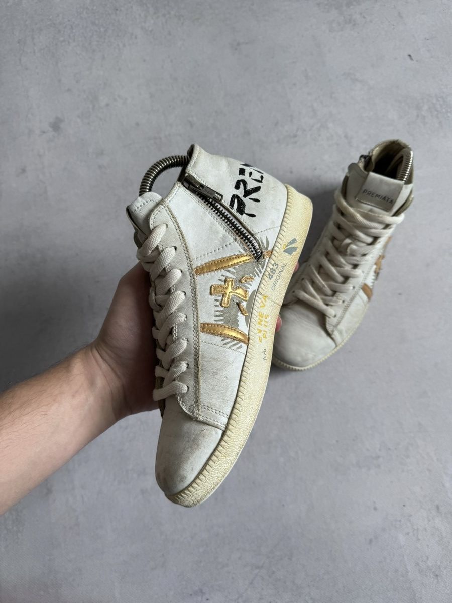 Premiata Premiata Tayld Pelle Womens Hi-Top Italy Streetwear Sneakers Size US 7 / IT 37 - 4 Thumbnail