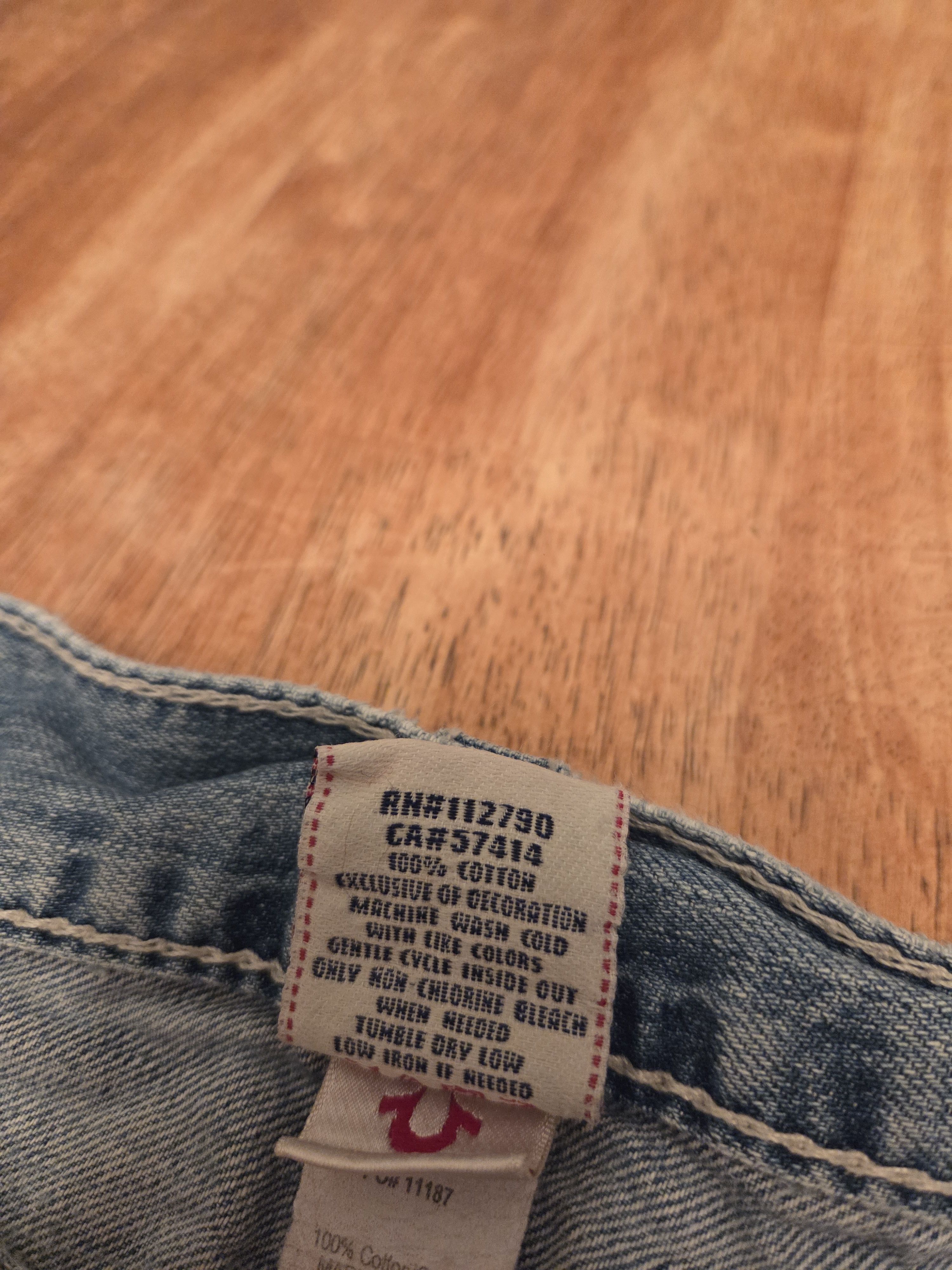 True Religion Straight Leg Jeans (FINAL DROP) Size US 34 / EU 50 - 4 Thumbnail