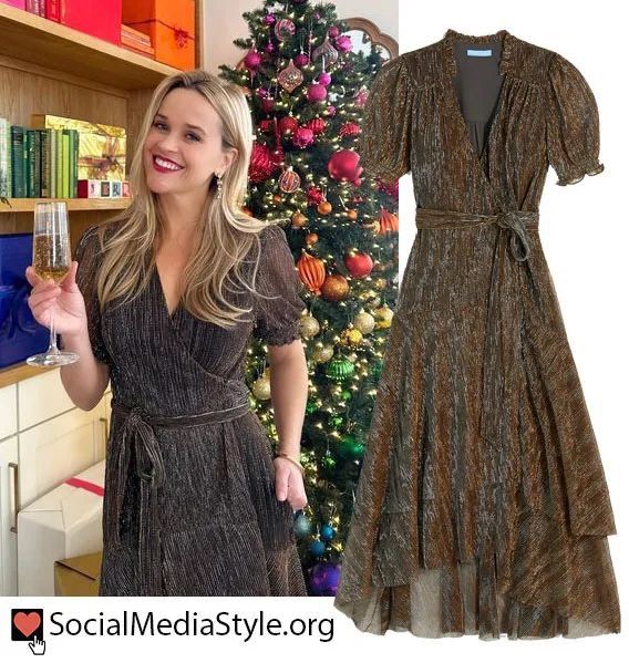 Vintage Wrap Dress Ruffled Tiered Long Evening Formal Dress Size XXL / US 16-18 / IT 52-54 - 1 Thumbnail