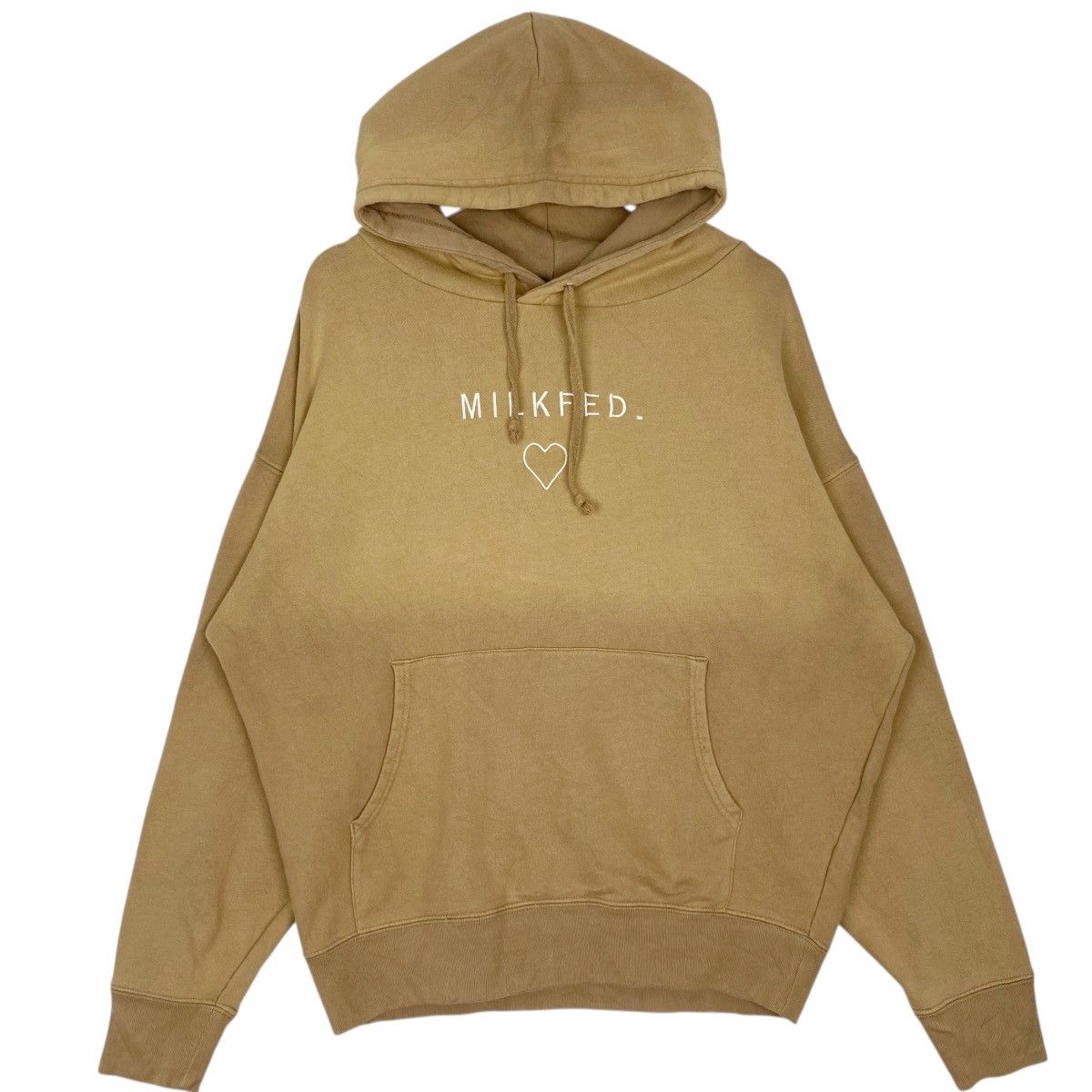 Vintage Vintage MilkFed Hoodie Sweater Beige Pullover Jumper Size L Size US L / EU 52-54 / 3 - 1 Thumbnail