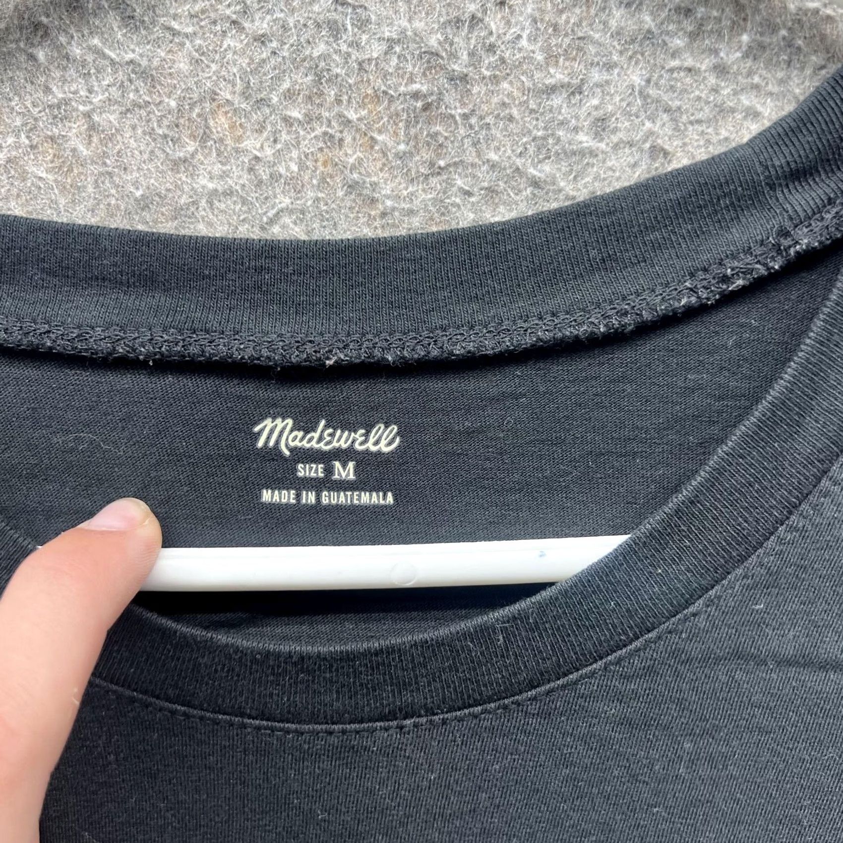 Madewell Madewell Shirt Womens Medium Black 100% Cotton Crew Neck Basic Tee Top Casual Size M / US 6-8 / IT 42-44 - 5 Thumbnail