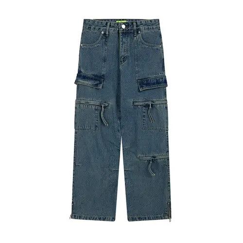 VIBE flared baggy skate hiphop cargo jeans Size US 30 / EU 46 - 7 Thumbnail