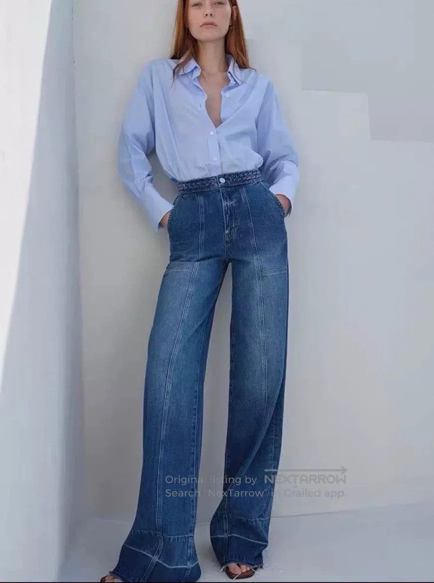 Frame FRAME Women's Wide Leg Denim Pants. Size 25" / US 0 / IT 36 - 1 Thumbnail