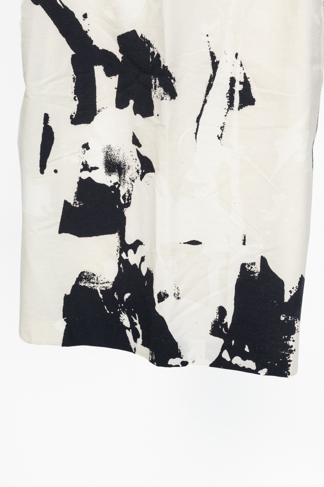Donna Karan Donna Karan New York Cotton Abstract Panelled Pencil Skirt Size 28" / US 6 / IT 42 - 5 Thumbnail