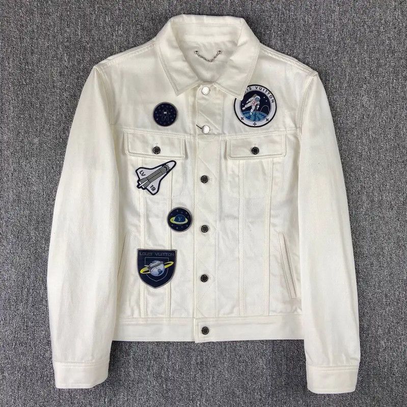 Louis Vuitton Louis Vuitton White Cotton Women's Jacket XL 0089 Size XL / US 12-14 / IT 48-50 - 1 Thumbnail