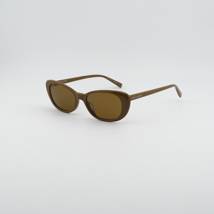 Saint Laurent Paris Saint Laurent SL822 003 Sunglasses Licorice Brown Cat Eye Size ONE SIZE - 1 Thumbnail