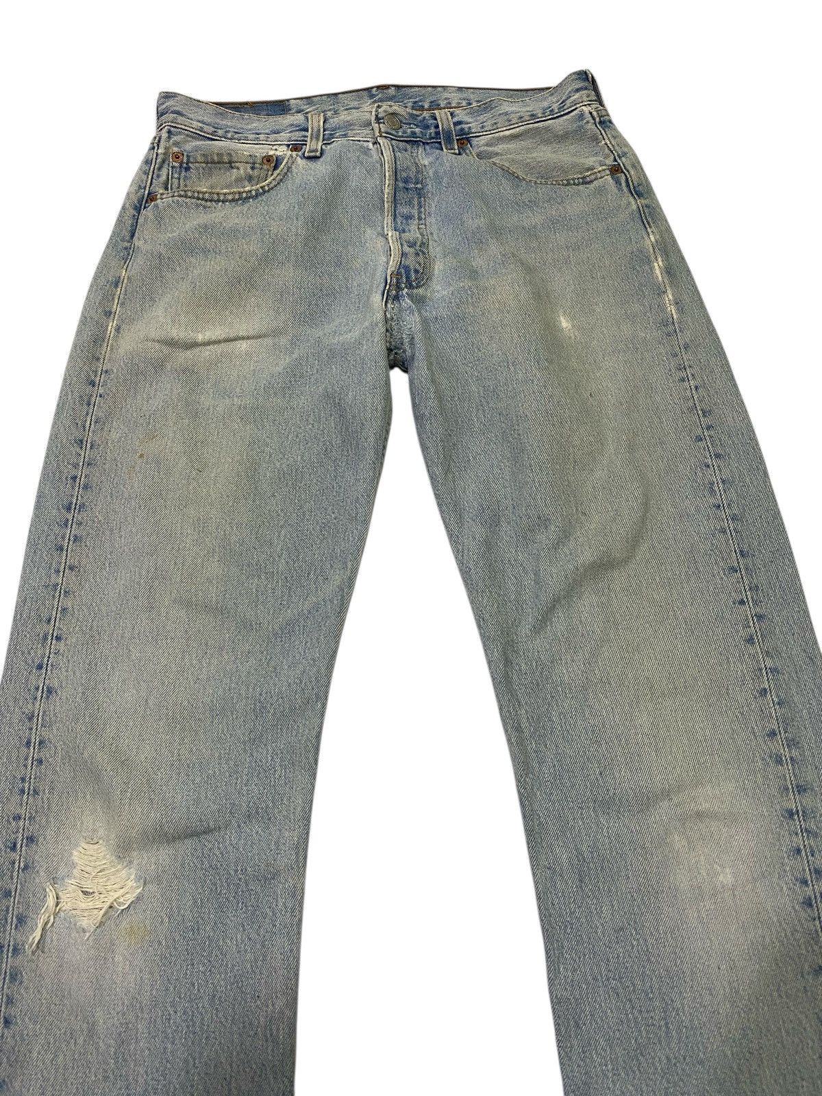 Levi's Vintage Levis 501 made in usa distressed jeans Size US 31 - 2 Thumbnail