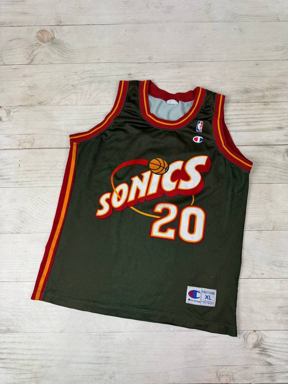 Champion Vintage Champion Seattle Super Sonics Payton #20 NBA Jersey Size US XL / EU 56 / 4 - 1 Thumbnail