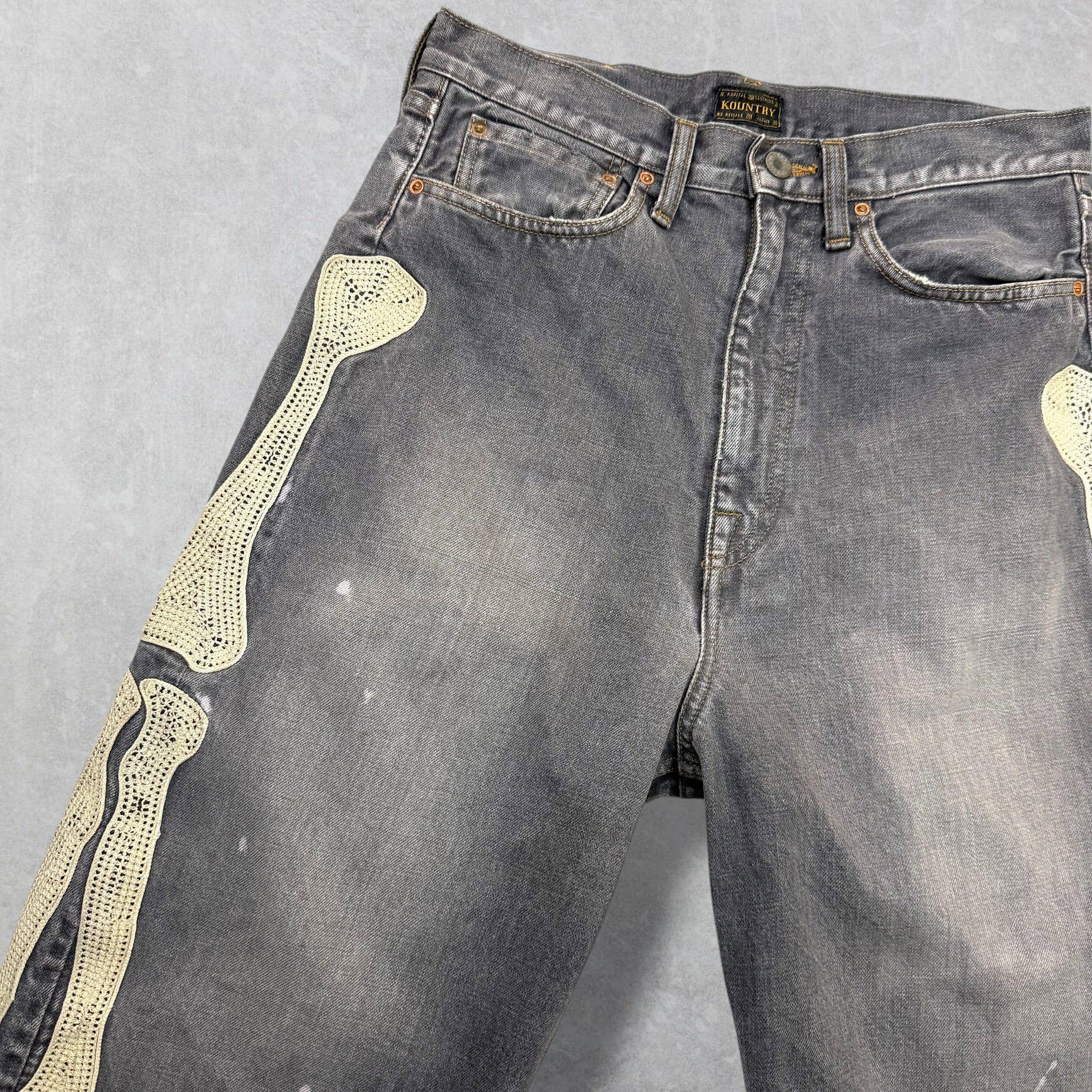 Kapital Kapital Bone Denim Shorts 30 Size US 30 / EU 46 - 3 Thumbnail