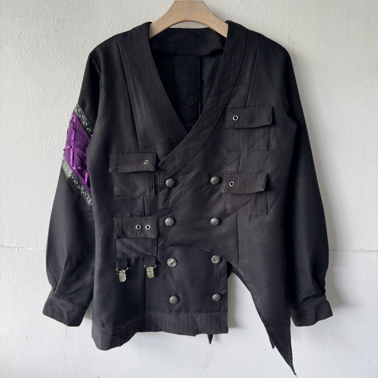 If Six Was Nine Unbrand Gothic Cyber Punk Emo asymmetrical Jacket Size US M / EU 48-50 / 2 - 3 Thumbnail