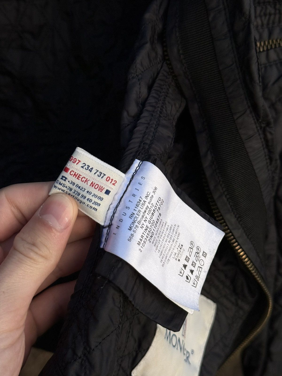 Moncler Moncler Quilted Nylon Moto Jacket Size XS / US 0-2 / IT 36-38 - 7 Thumbnail