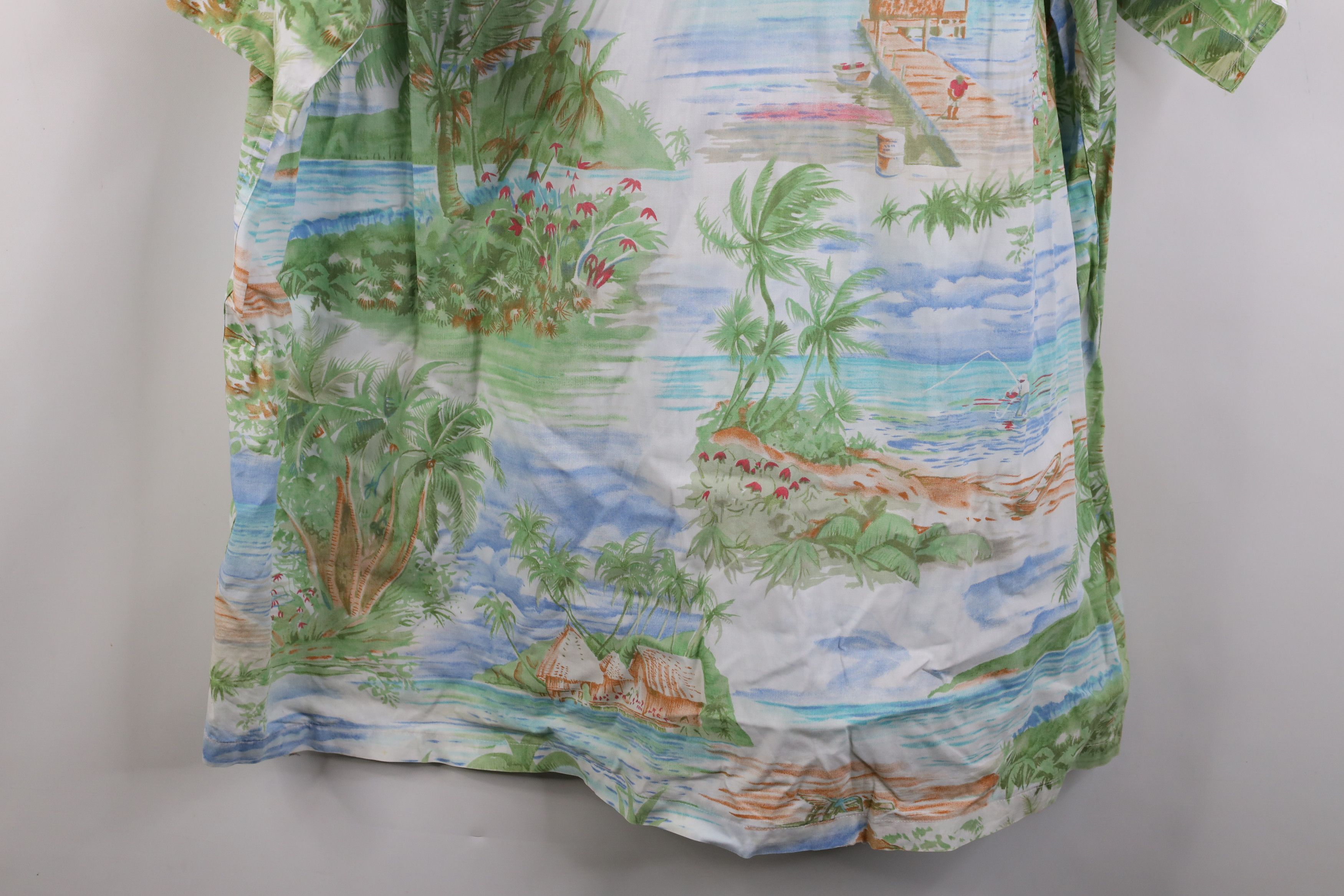 Nautica Vintage 90s Nautica Island Hawaiian Sailing Button Shirt Size US L / EU 52-54 / 3 - 13 Thumbnail