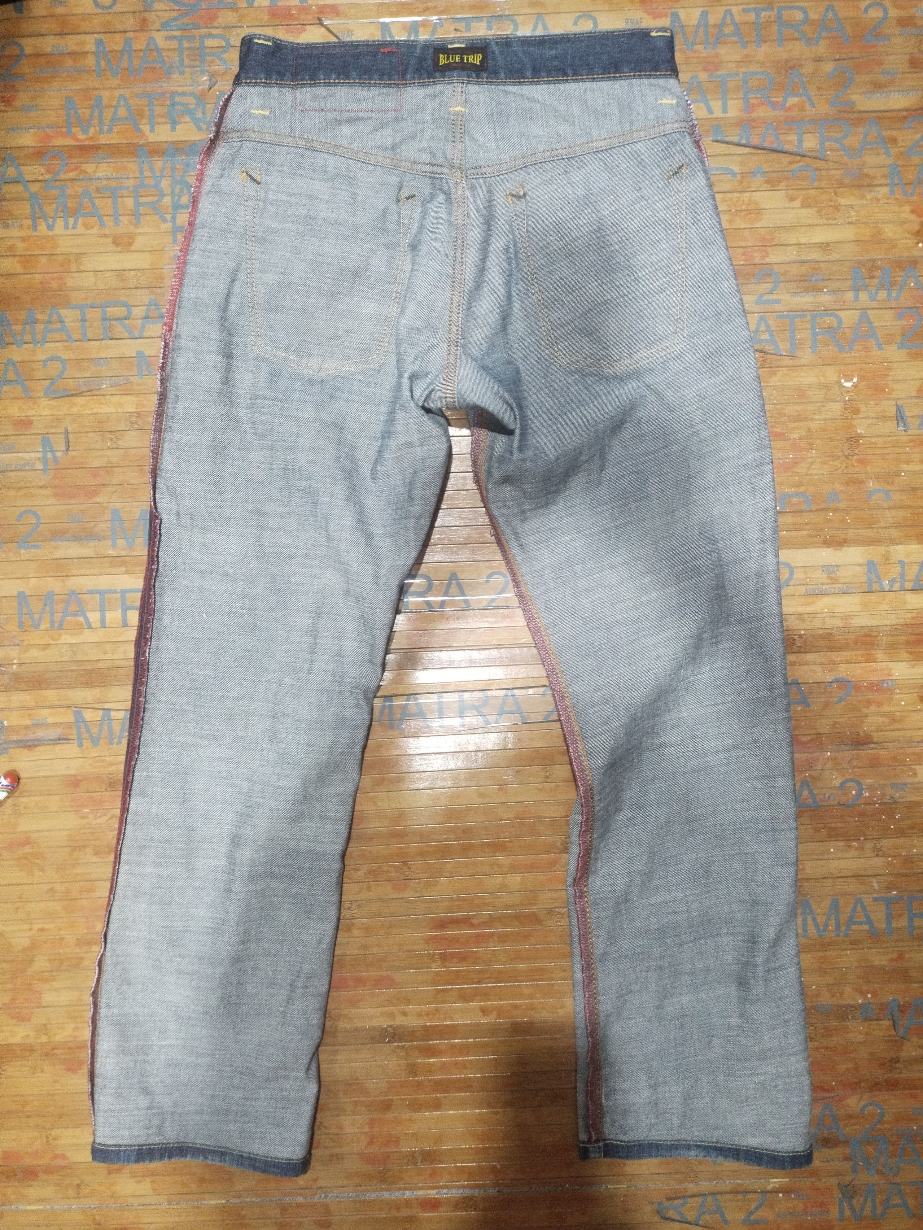 Edwin × Japanese Brand × Vintage Vintage Edwin Blue Trip Sz 29" Size US 29 - 15 Thumbnail