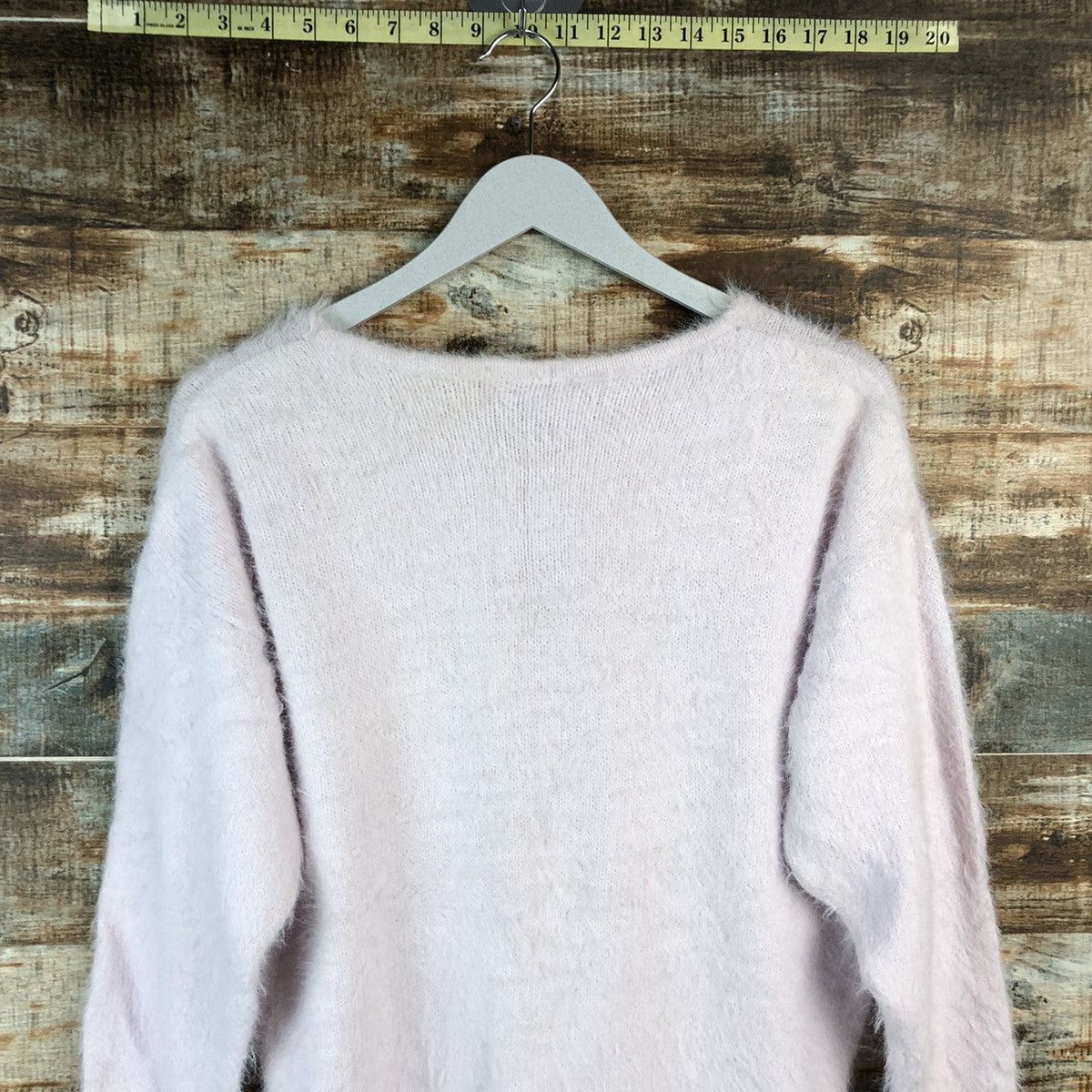 Japanese Brand DL Glacier Pink Mohair Knitwear #C433 Size L / US 10 / IT 46 - 13 Thumbnail