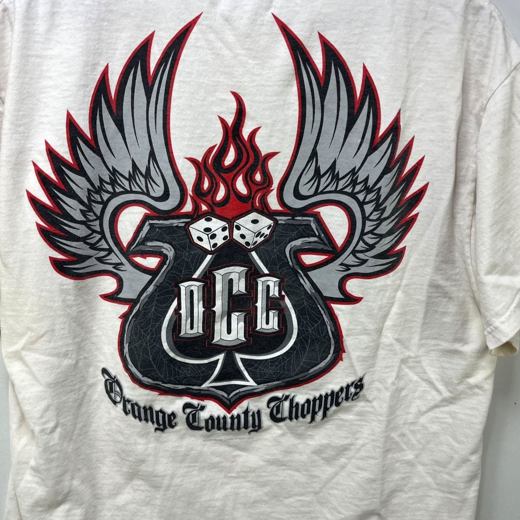 Vintage VINTAGE Nike Air T-Shirt L Men White 90s Logo Wings Orange County Choppers Style Shirt Size US L / EU 52-54 / 3 - 7 Thumbnail