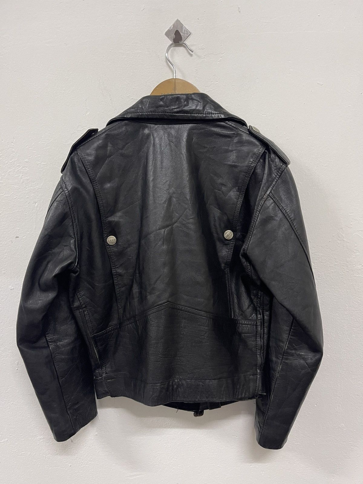 Japanese Brand × Vintage LEAD TOKYO JAPAN SPECIALWEAR DOUBLE COLLAR LEATHER JACKET Size M / US 6-8 / IT 42-44 - 2 Thumbnail