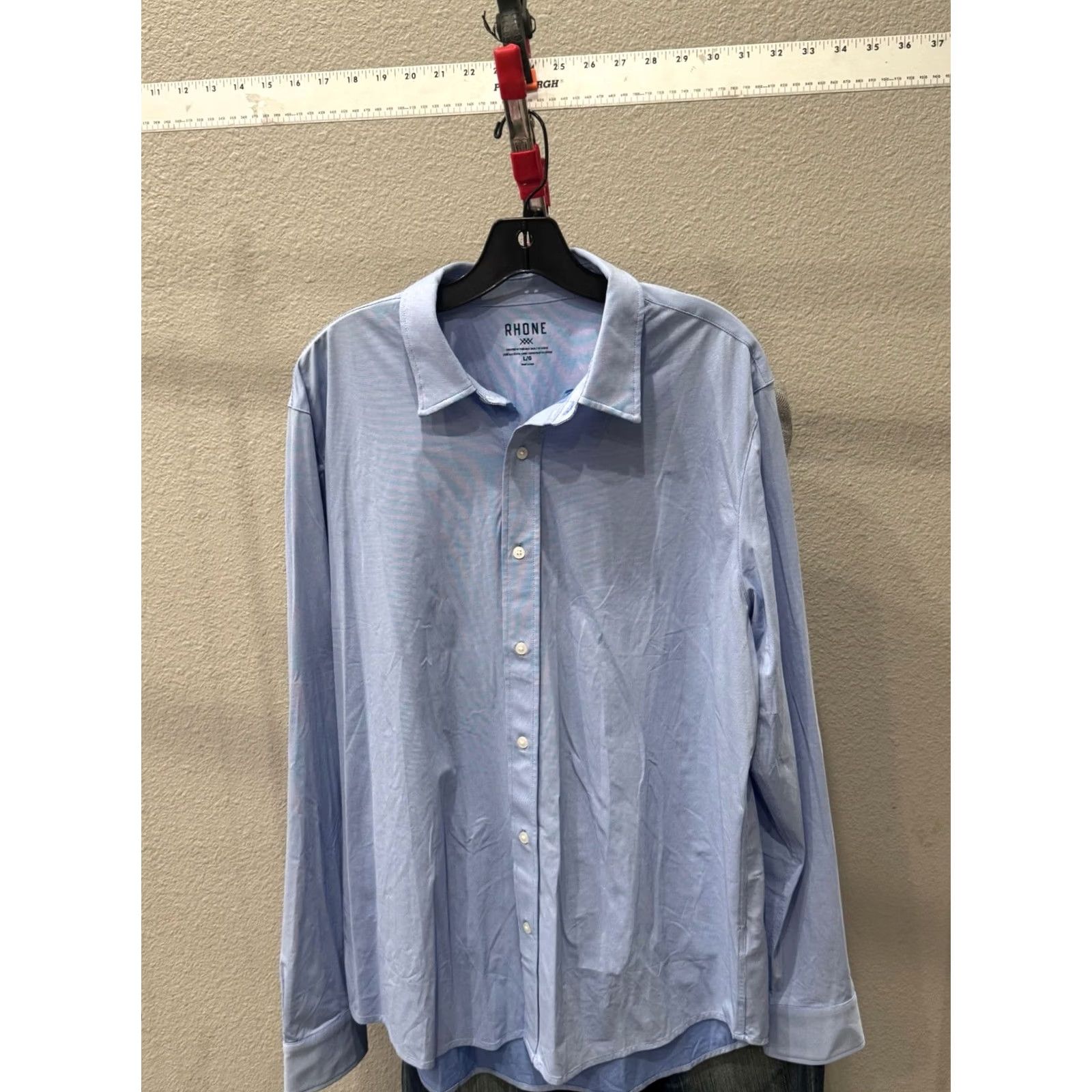 Rhone Rhone Shirt Long Sleeve Mens Large L Blue Poly SHIRT 16.5 x 35 Multicolor Size US L / EU 52-54 / 3 - 2 Thumbnail