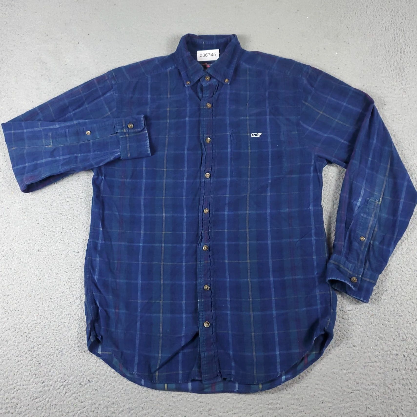 Vineyard Vines Vineyard Vines Shirt Mens Small Blue Plaid Whale Button Up Long Sleeve Size US S / EU 44-46 / 1 - 3 Thumbnail