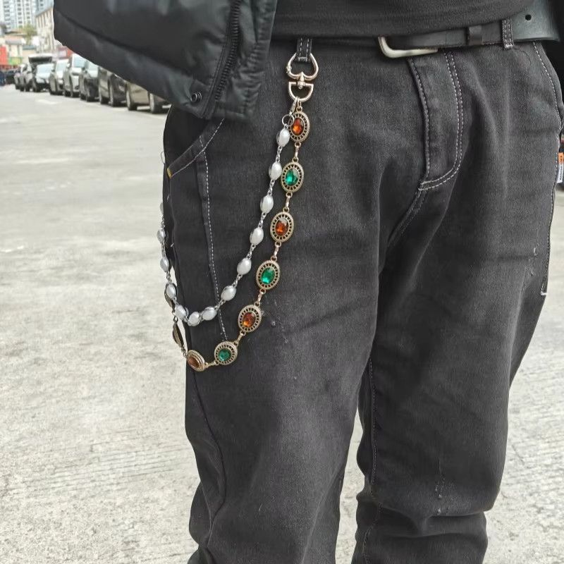 Japanese Brand 2 Layer Pants/Wallet Chain Size ONE SIZE - 3 Thumbnail