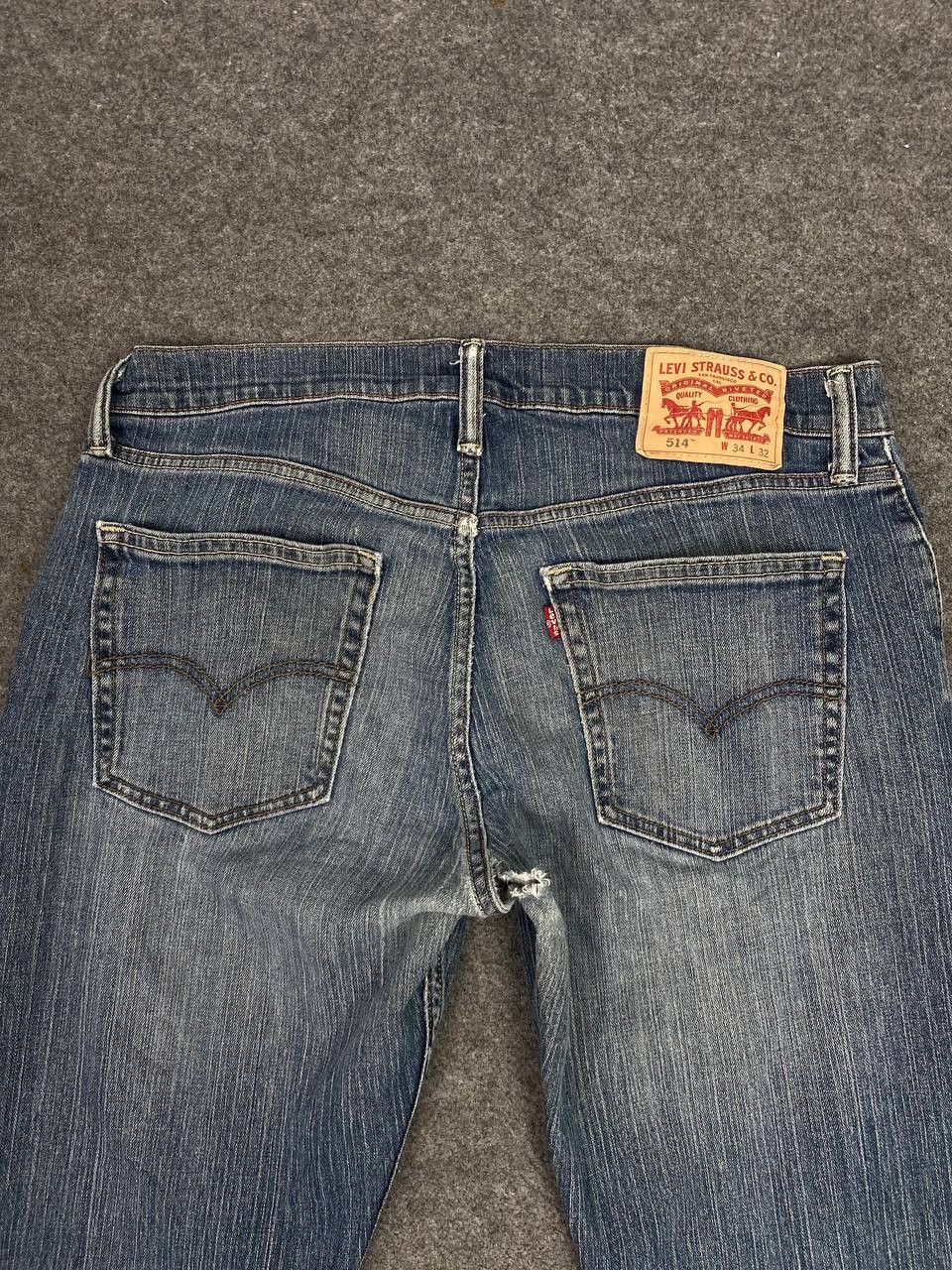 Levi's levis 514 distressed denim nice design Size US 35 - 3 Thumbnail