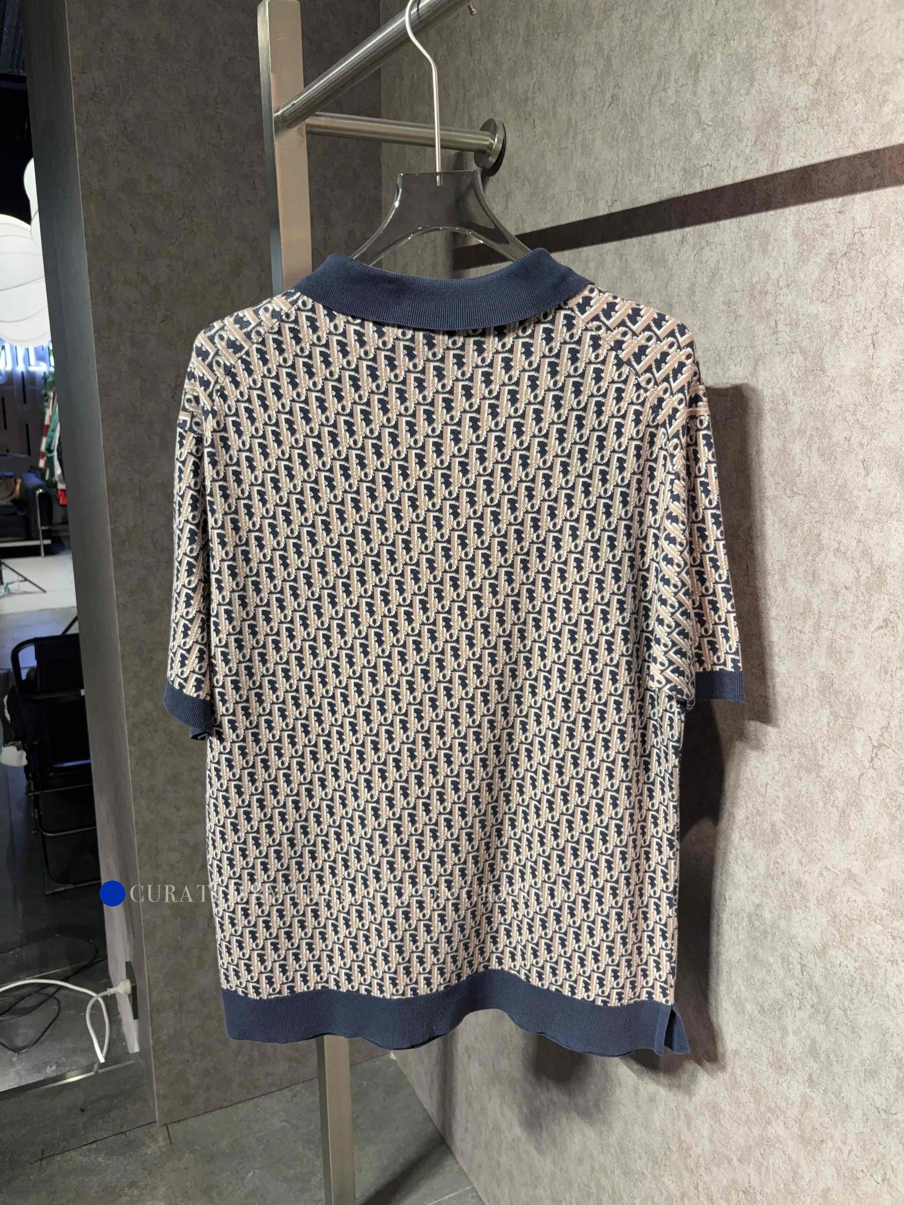 Dior Stylish Blue Polo Shirt in Size M Size US M / EU 48-50 / 2 - 1 Thumbnail