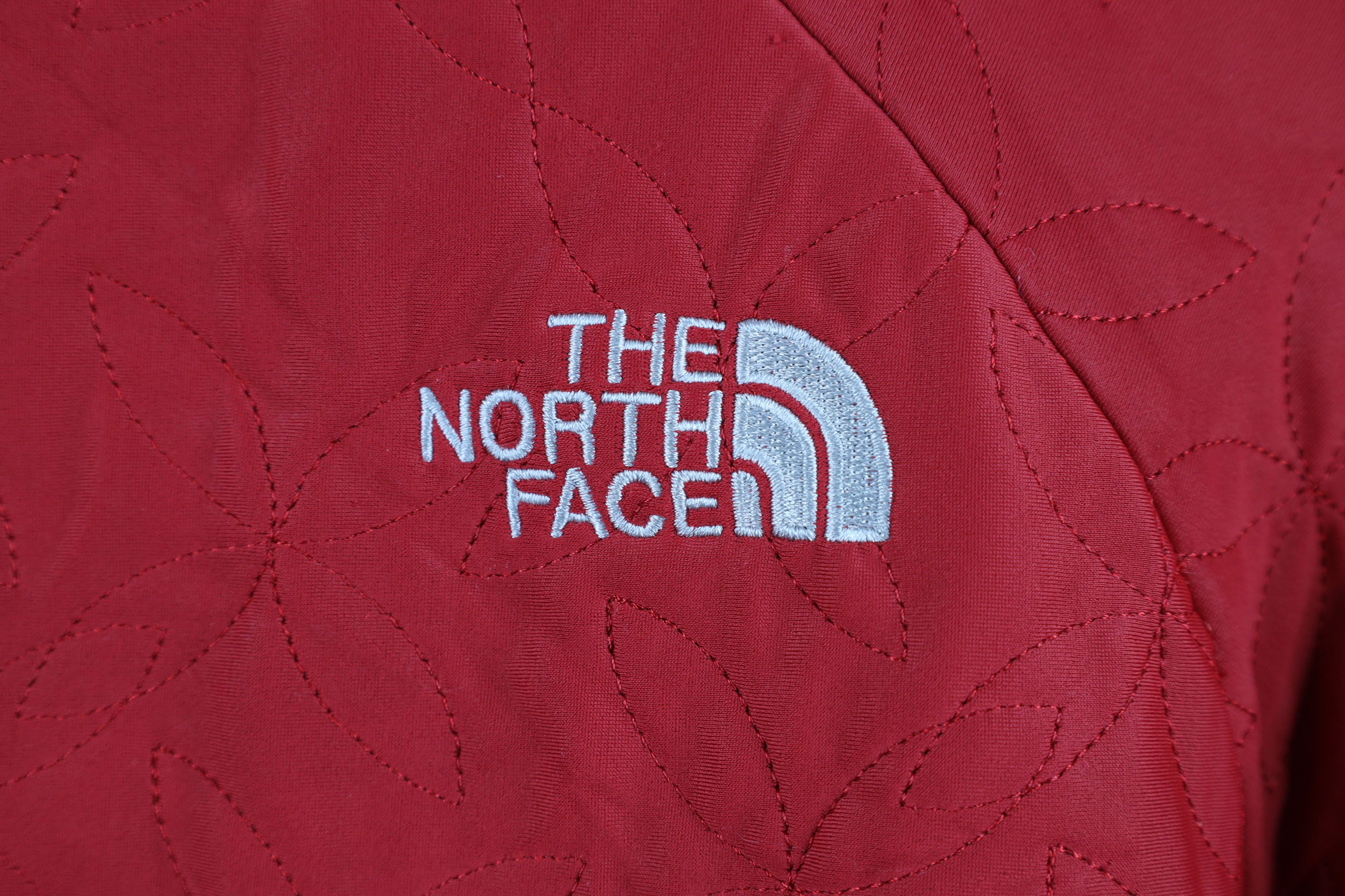 The North Face Vintage The North Face Flower Quilted Bomber Jacket Red Size L / US 10 / IT 46 - 13 Thumbnail