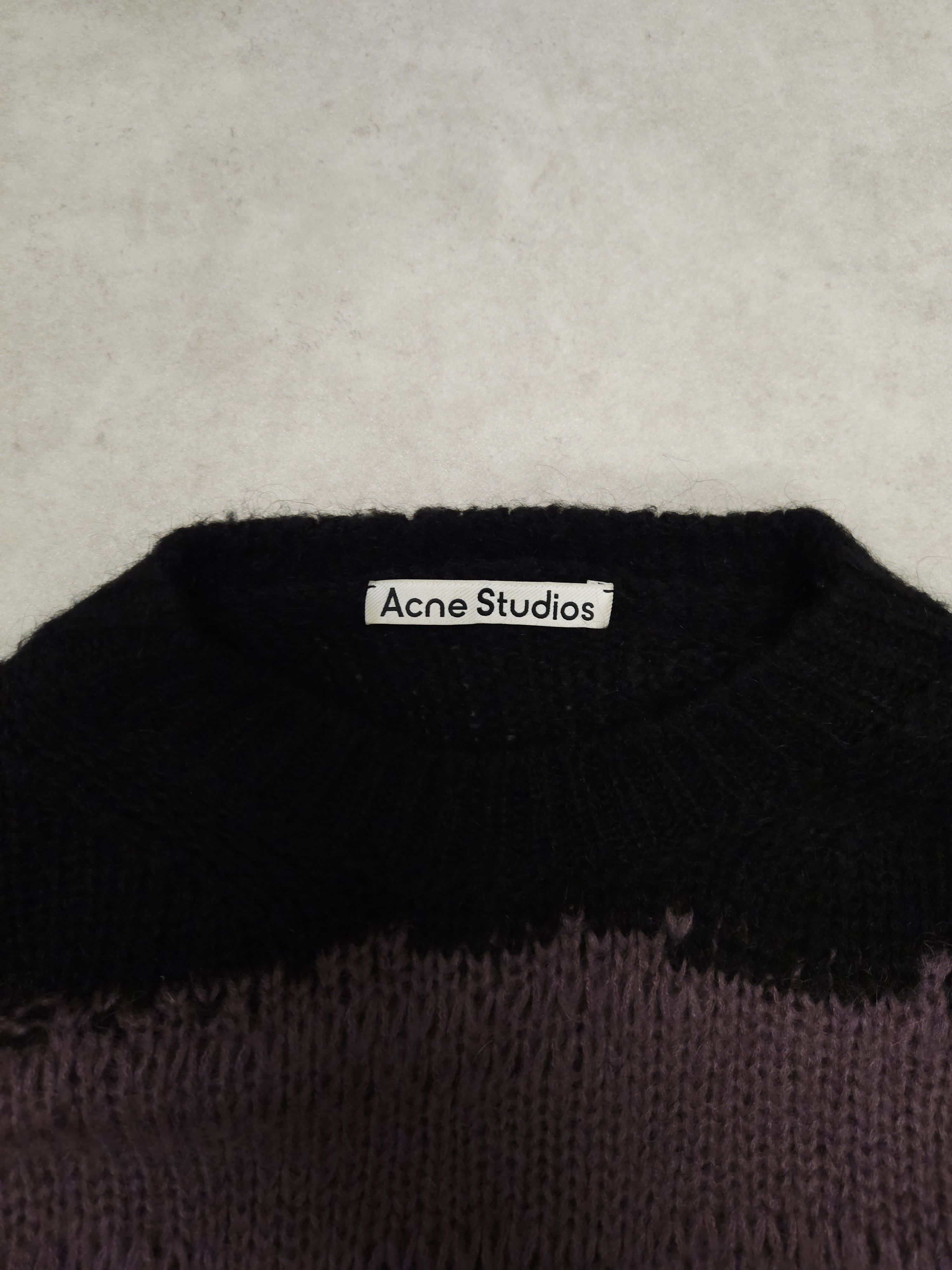 Acne Studios Acne studios distressed striped mohair knit Size US M / EU 48-50 / 2 - 12 Thumbnail