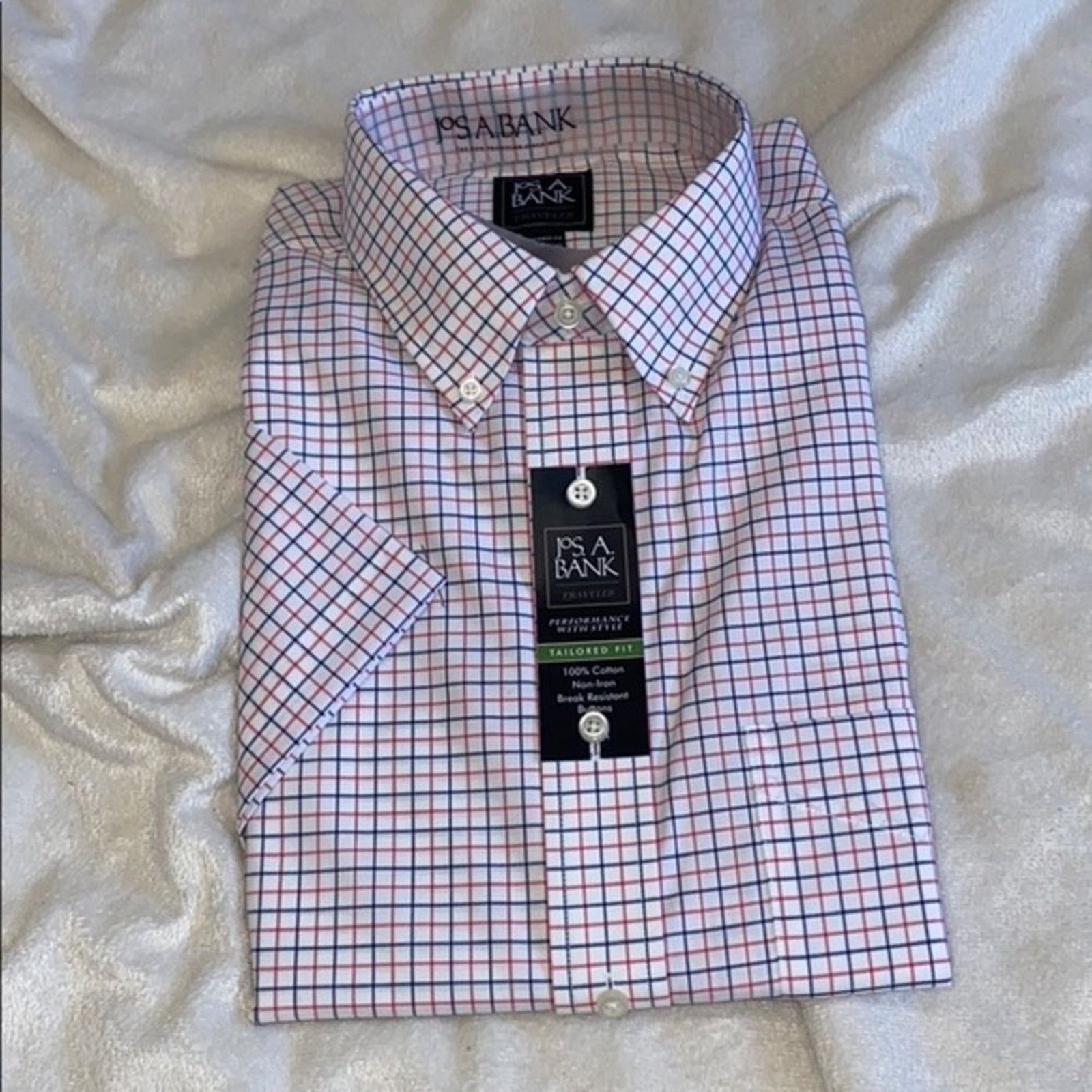 Jos. A. Bank Jos. A. Bank stripe traveler tailored fit button up | Sz L Size US L / EU 52-54 / 3 - 2 Thumbnail
