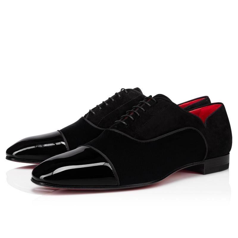 Christian Louboutin Greggy Chic Flat Patent Leather&Velours Size US 10 / EU 43 - 1 Thumbnail