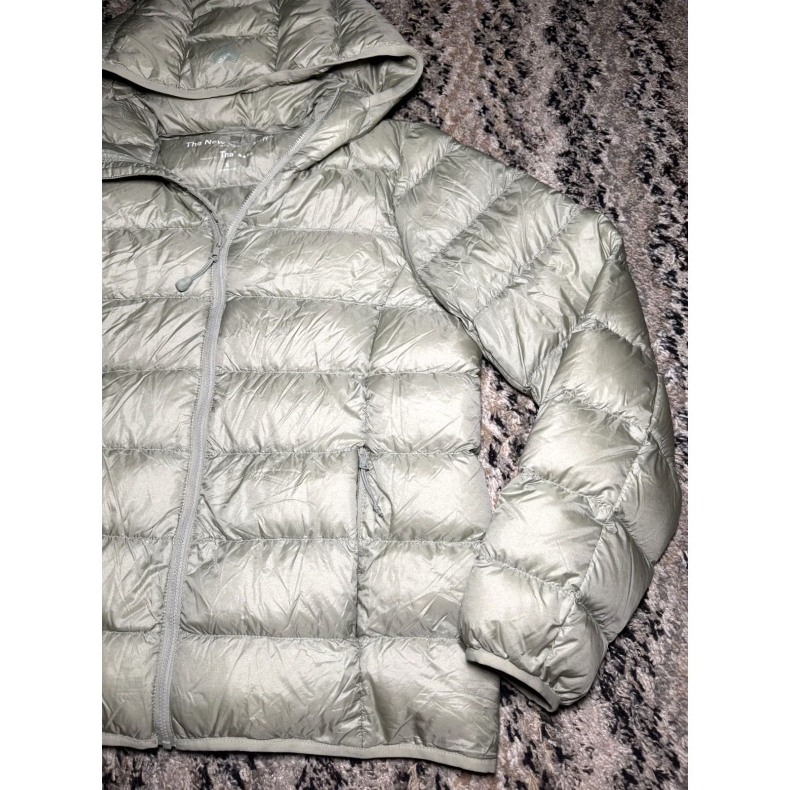 TNA Tna Jacket Womens The New Little Puff Hood Zip Up Down Filled S Green Puffer Short Hooded Spring Fall Winter Womens Size S / US 4 / IT 40 - 2 Thumbnail