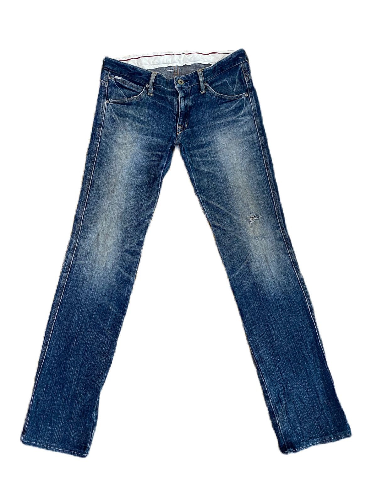 FACTOTUM JAPAN BRAND FACTOTUM DENIM SKINNY TYPE DISTRESS DESIGN Size US 32 / EU 48 - 1 Thumbnail
