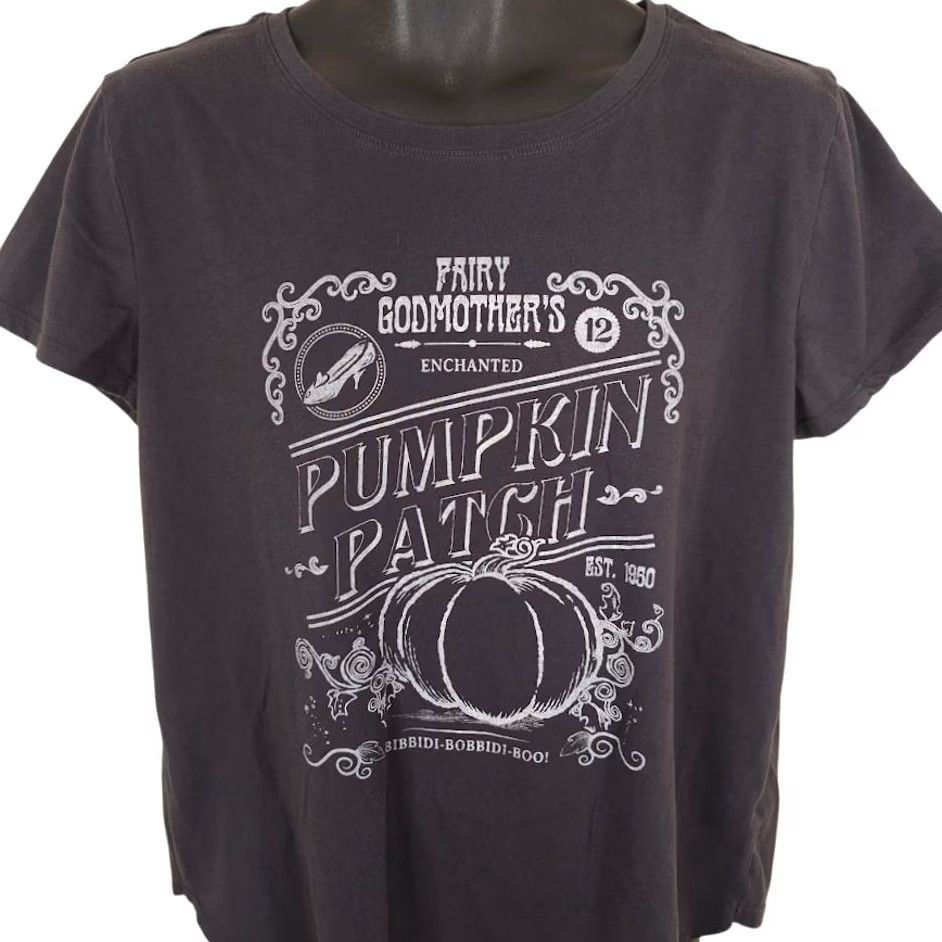 Disney Disney Cinderella T Shirt Womens XL Black Fairy Godmother Pumpkin Patch Disney Size XL / US 12-14 / IT 48-50 - 2 Thumbnail