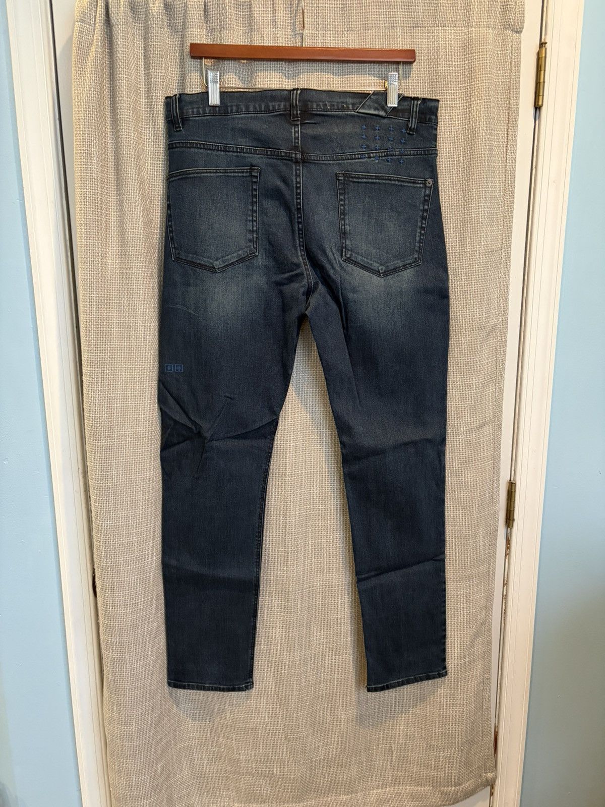 Ksubi Ksubi Chitch Jude Dark Washed Blue Denim Jeans Size US 34 / EU 50 - 2 Thumbnail