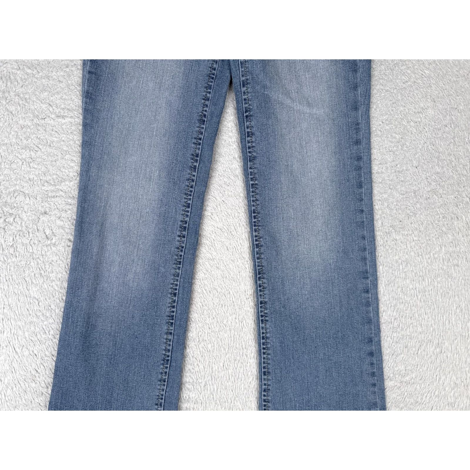 Vintage No Boundaries Jeans Womens High Rise Bootcut Juniors Light Wash Stretch 22x31 Size 25" / US 0 / IT 36 - 3 Thumbnail