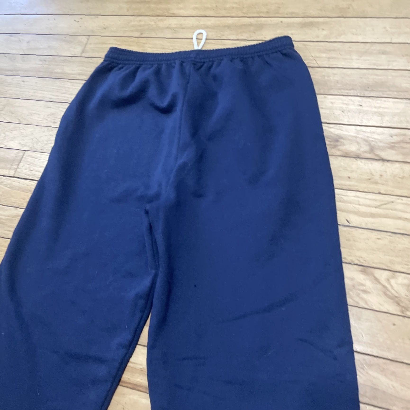 Hanes VINTAGE Hanes Sweatpants Men L Blue Joggers 90s Sports Casual Comfort Size US 33 - 5 Thumbnail