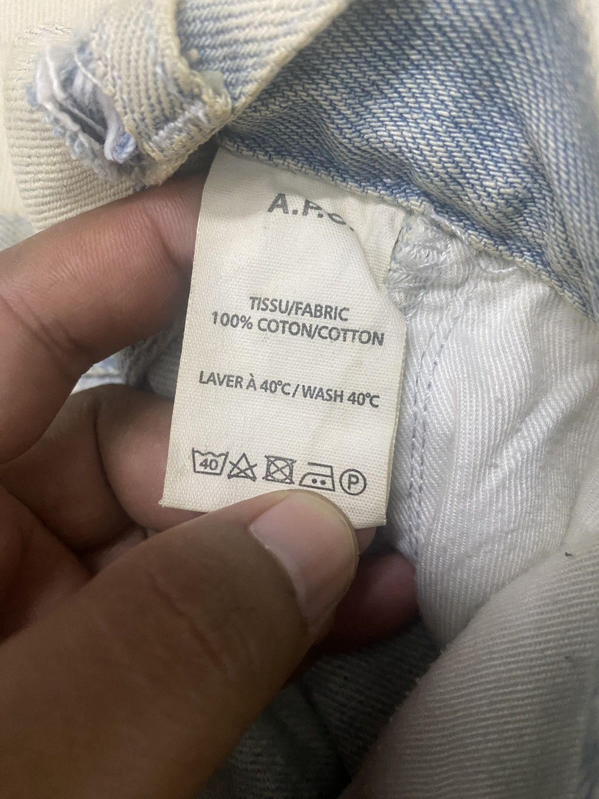 A.P.C. APC x INSECT DESTROYER DESIGN STRAIGHT CUT TYPE RIPPED STYLE Size US 31 - 10 Thumbnail