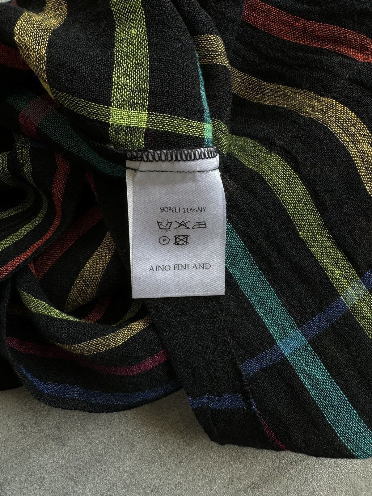 Designer × Japanese Brand AINO LINEN DRESS Plaid lino midi dress Womens relaxed XS Size XS / US 0-2 / IT 36-38 - 5 Thumbnail