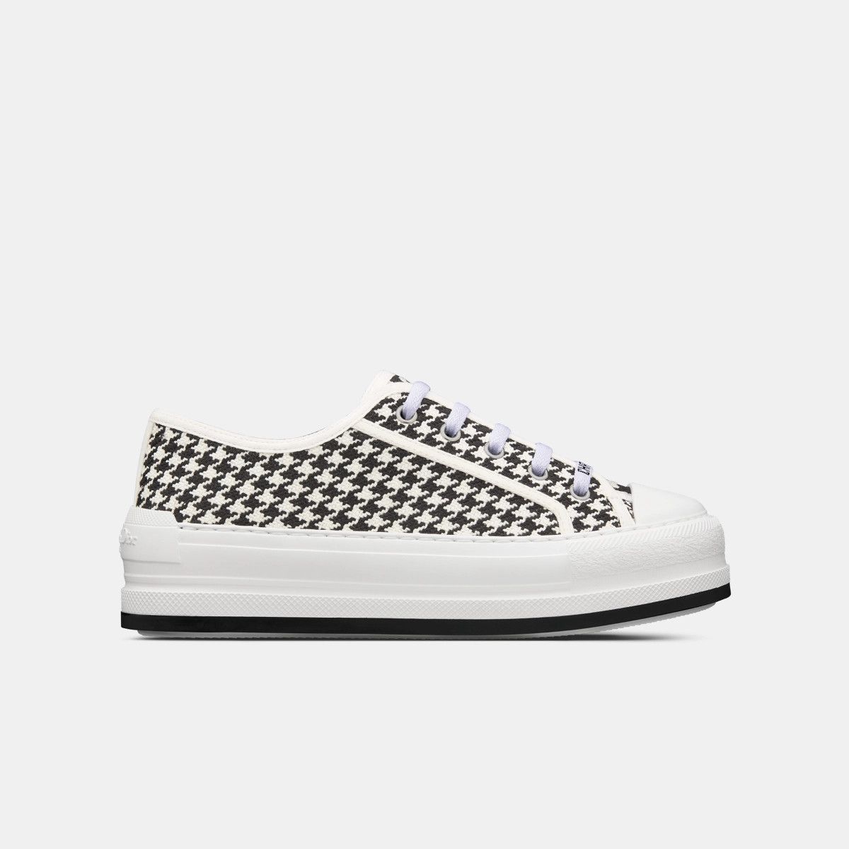 o1bcso1str0225 Walk'n'Dior Platform Sneaker in Black/White