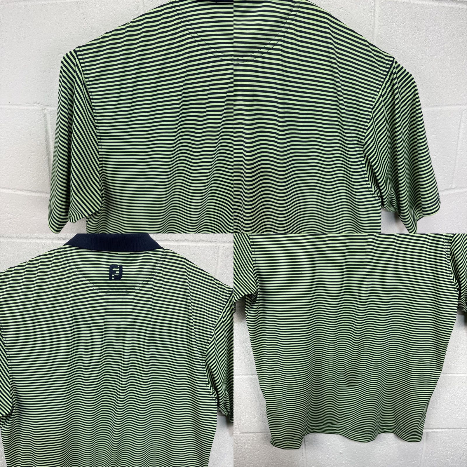 Footjoy FootJoy Polo Shirt Striped Short Sleeve Golf/Green Size L Men’s Size US L / EU 52-54 / 3 - 9 Thumbnail
