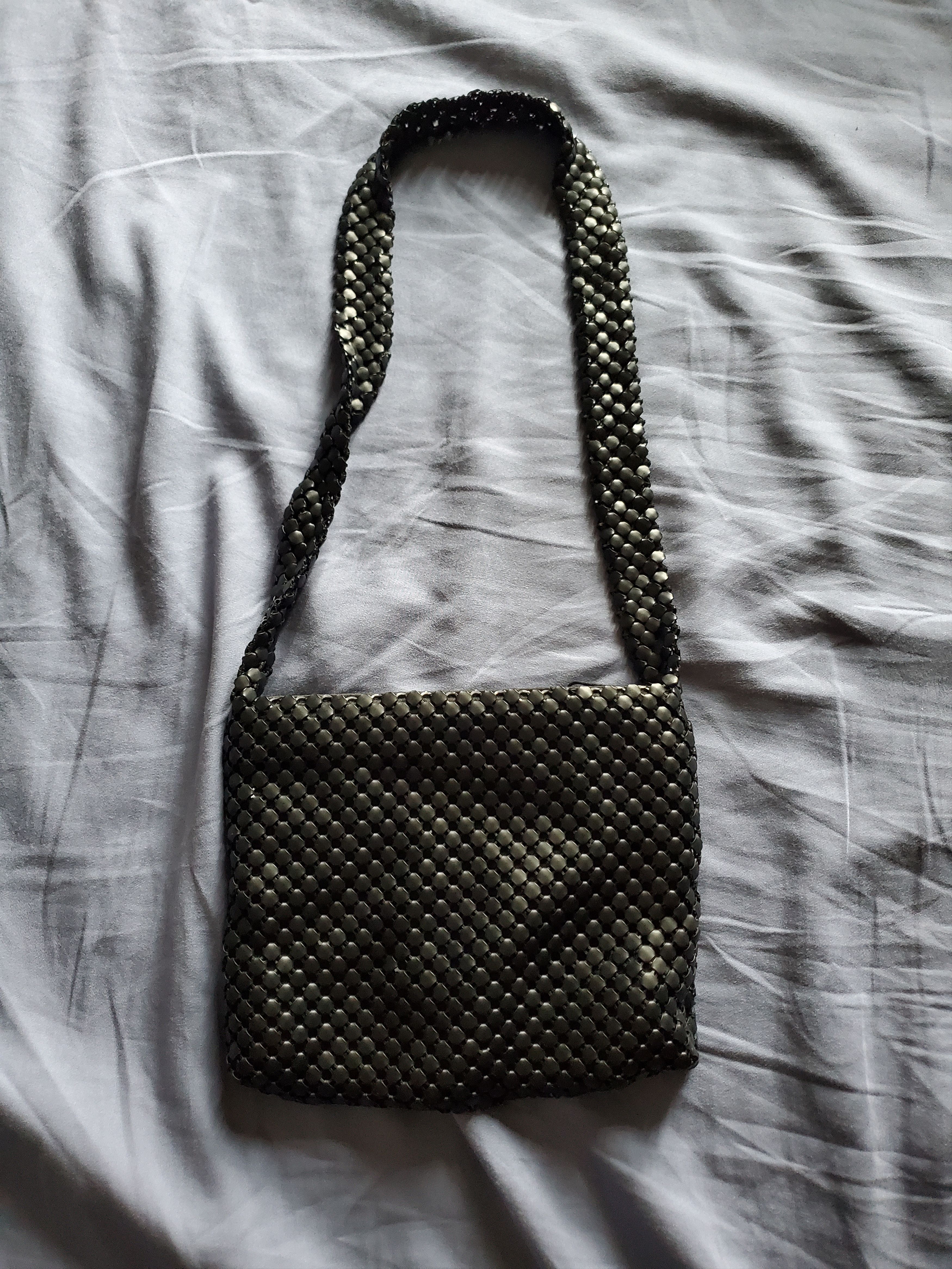 Vintage *NWOT* Unique + Vintage black metal mesh mini shoulder bag Size ONE SIZE - 1 Thumbnail