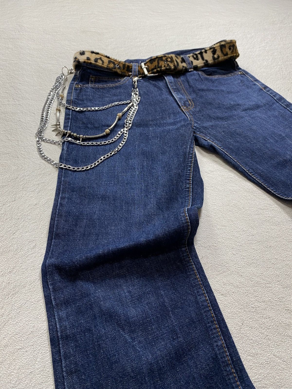 Hysteric Glamour × Japanese Brand RARE ! Hysterics shiled flare denim jean Size US 30 / EU 46 - 3 Thumbnail
