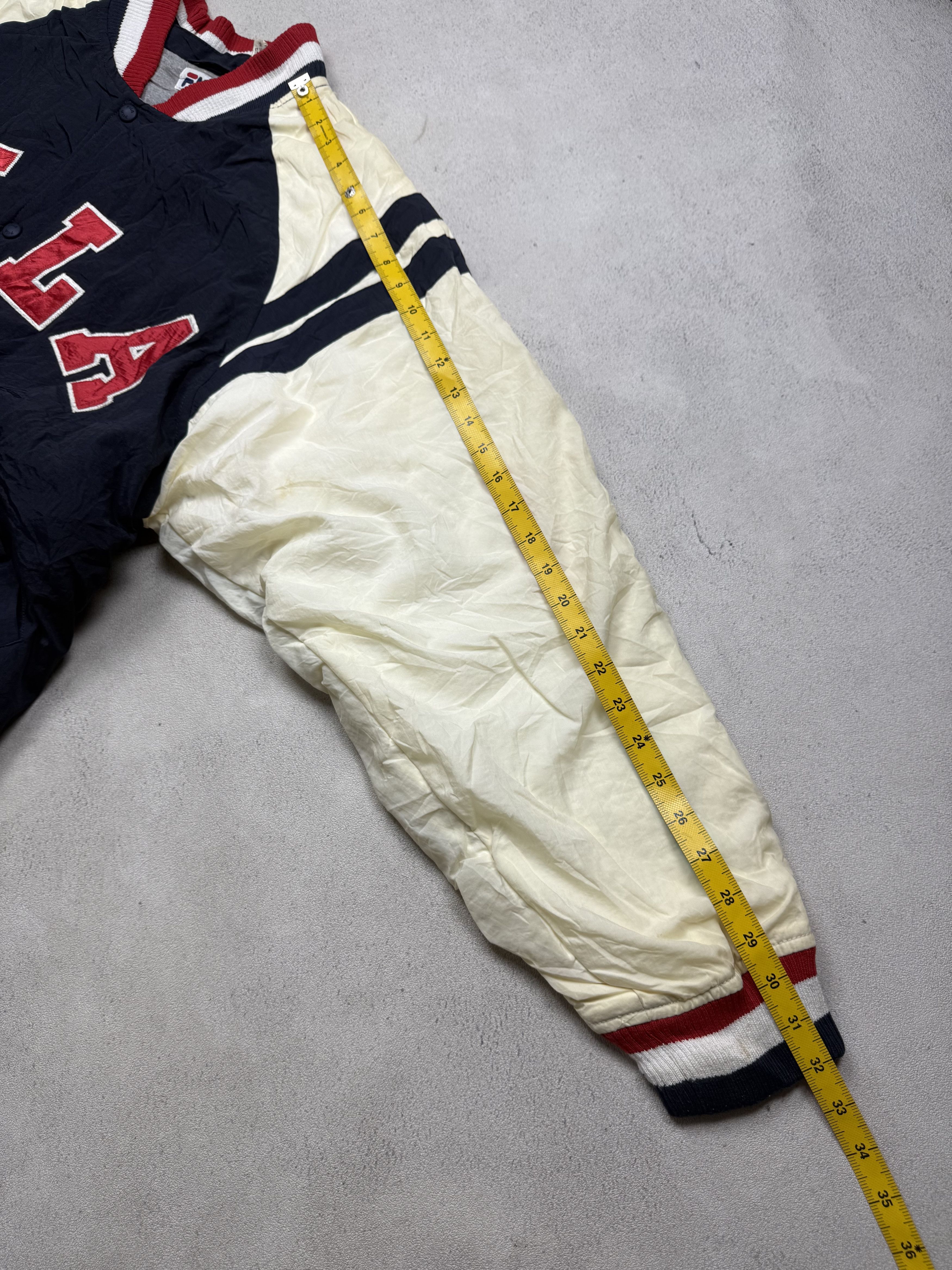 Fila Vintage 90s Fila Big Logo Varsity Jacket Size US L / EU 52-54 / 3 - 7 Thumbnail