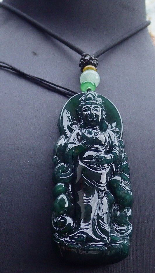 Other 106927 VS Certified Jadeite Jade Green pendant Guanyin Size ONE SIZE - 8 Thumbnail