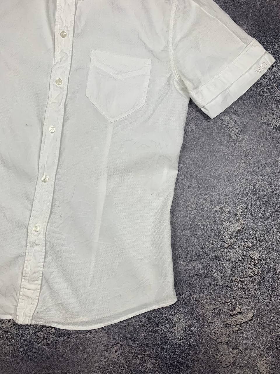 Versace Jeans Couture Versace Jeans VJC Men's White Short Sleeve Button Up Shirt Size US L / EU 52-54 / 3 - 5 Thumbnail