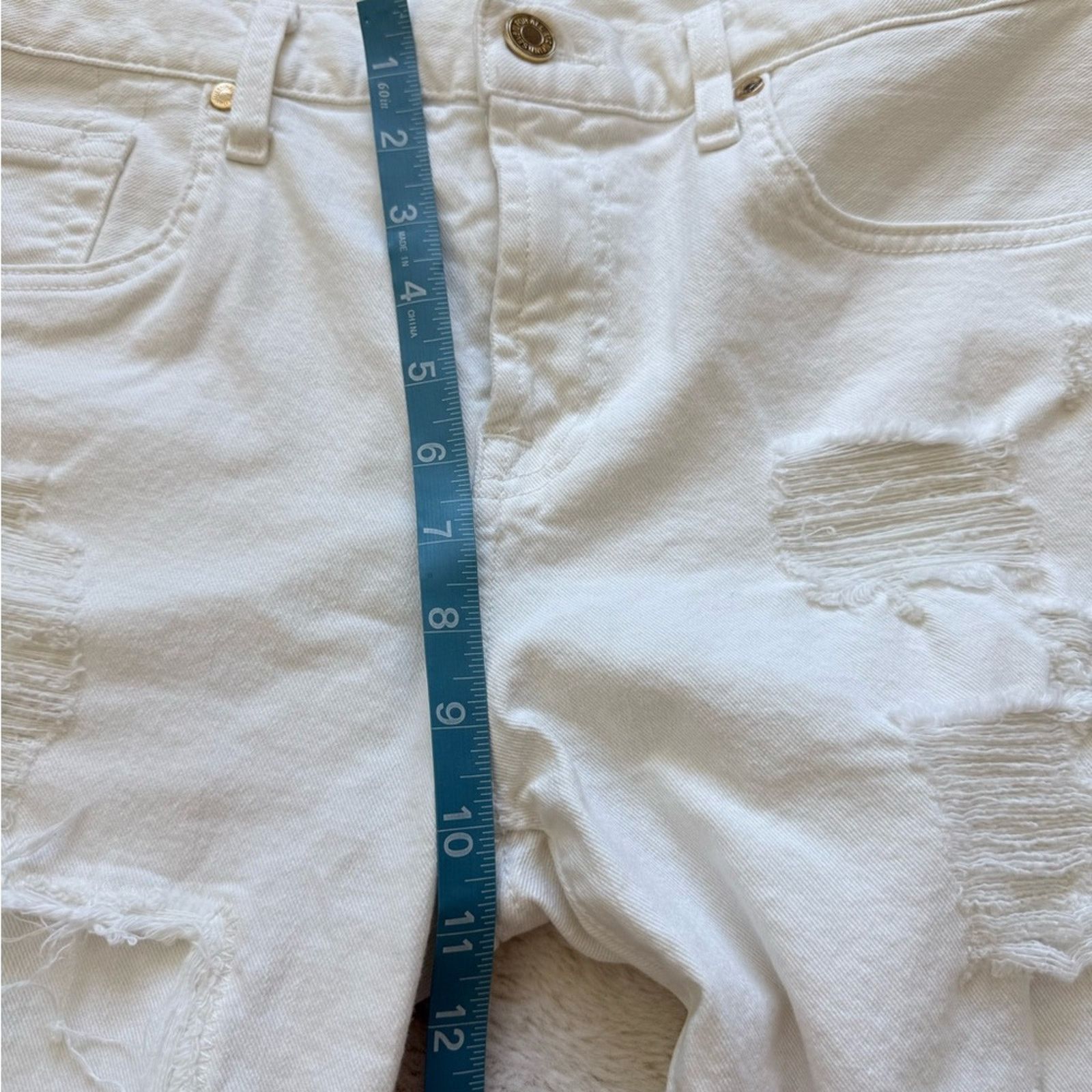 7 For All Mankind 7 for all Mankind women stretchy white jeans size 30 Size 30" / US 8 / IT 44 - 7 Thumbnail