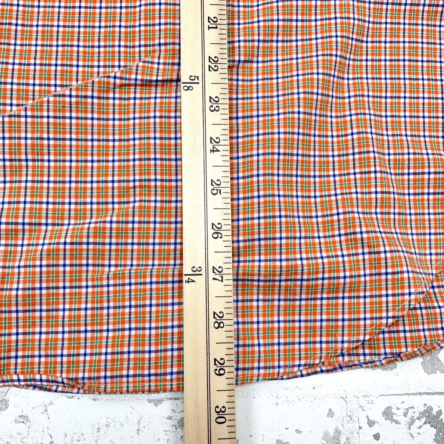 Ralph Lauren Ralph Lauren Shirt Men Medium Orange Green Button Up Flannel Plaid Lightweight Size US M / EU 48-50 / 2 - 7 Thumbnail