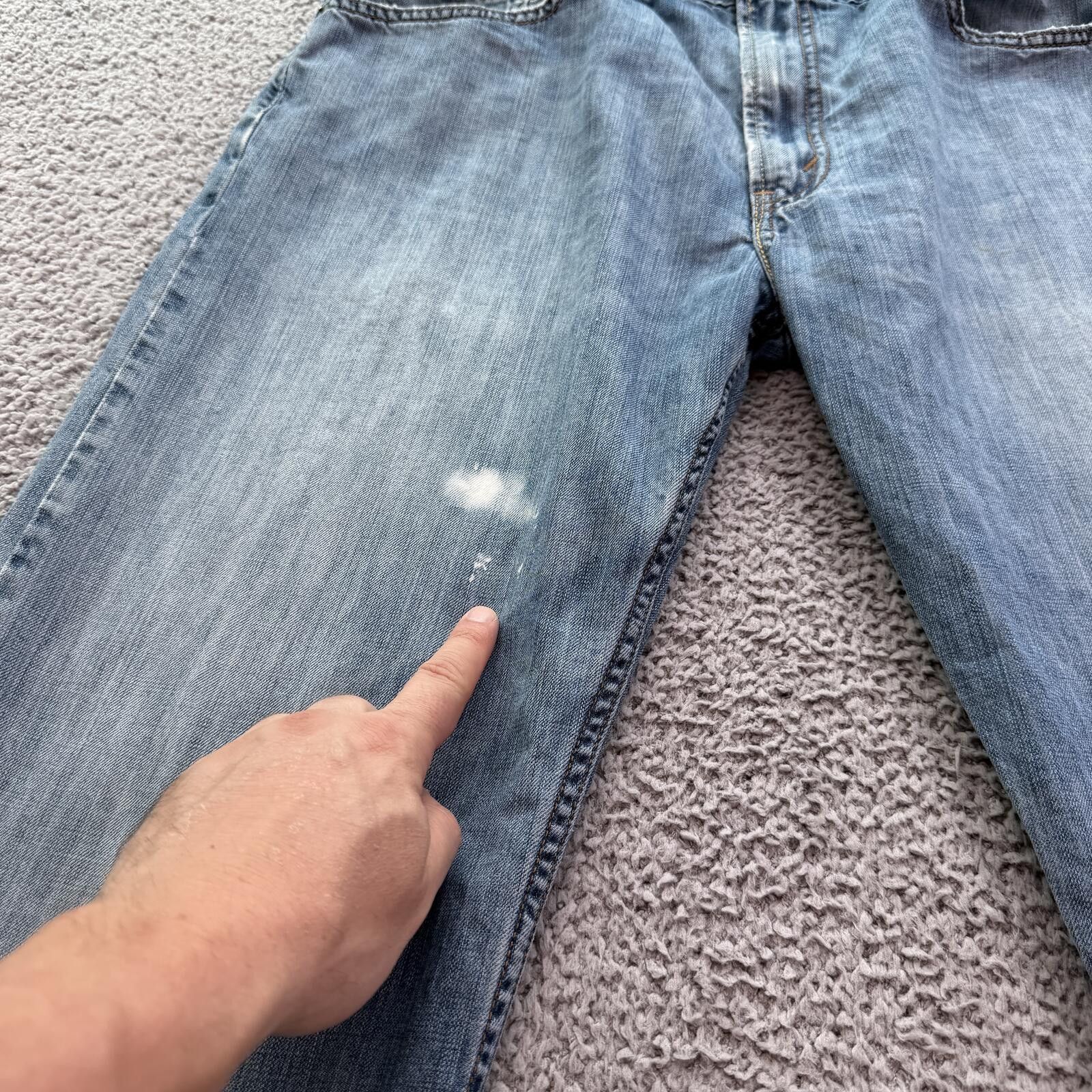 Levi's Levis 505 Regular Fit Jeans Mens 36x30 Light Wash Denim Size US 36 / EU 52 - 8 Thumbnail