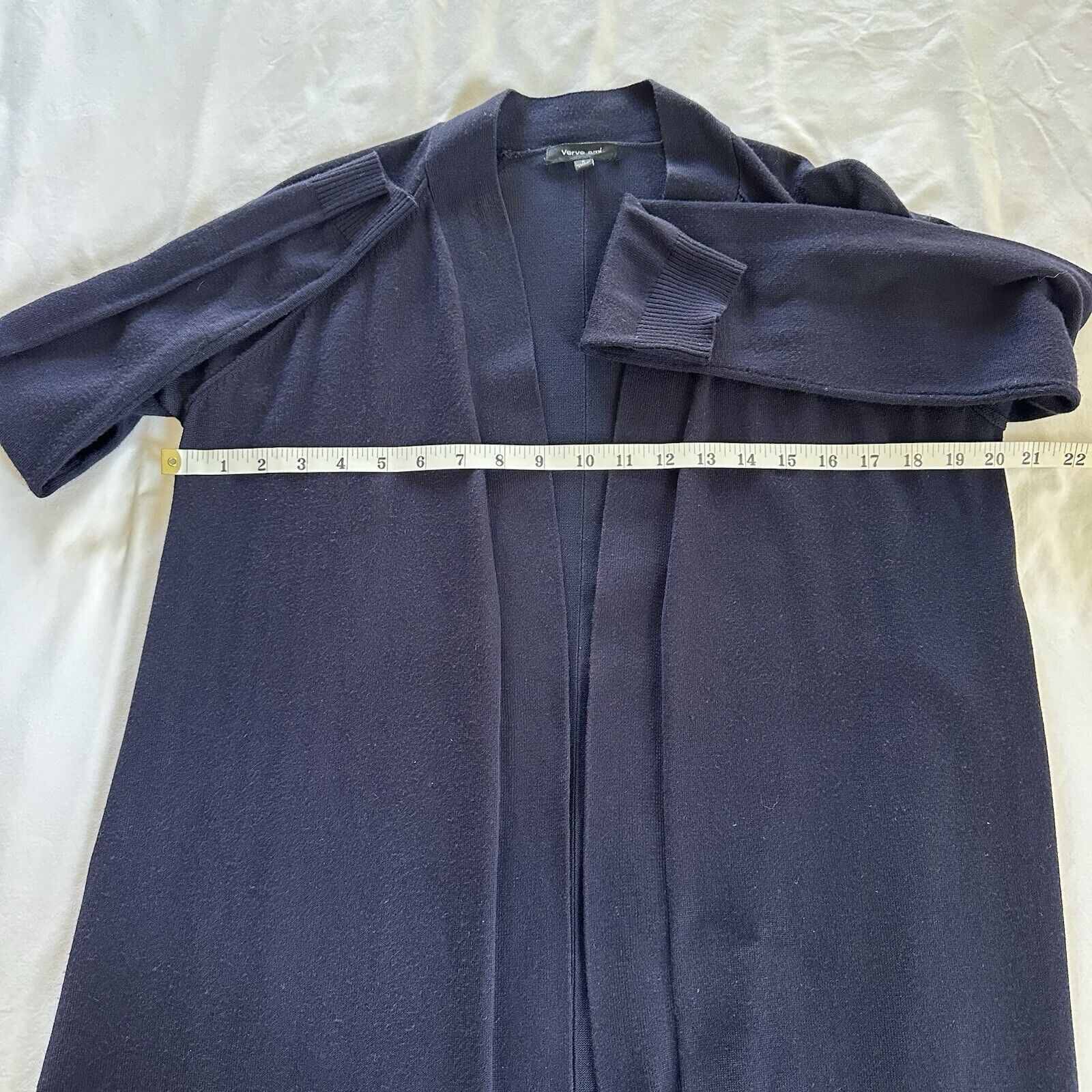 Other Long Open Front Navy Cardigan Long Sleeves Verve Ami Small Size S / US 4 / IT 40 - 7 Thumbnail